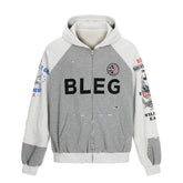 Omirad Graphic Zip-Up Hoodie