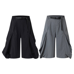 Omirad Draped Wide-Leg Shorts