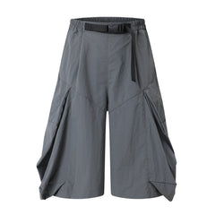 Omirad Draped Wide-Leg Shorts