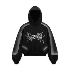 Omirad Star-Logo Panel Cotton-Rich Hoodie