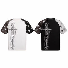 Omirad Star Sleeve Script Tee