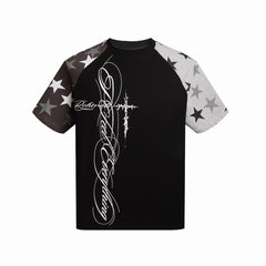 Omirad Star Sleeve Script Tee