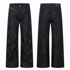 Omirad Raw Denim Wide-Leg Jeans