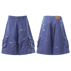 Omirad “Distressed Utility Cargo Shorts”