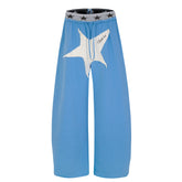 Omirad Star Patch Wide-Leg Sweatpants