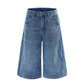 Omirad Vintage Wide-Leg Denim Shorts