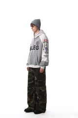 Omirad Graphic Zip-Up Hoodie
