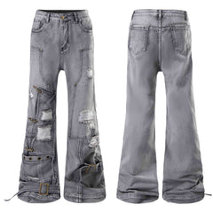 Omirad Distressed Flare Jeans