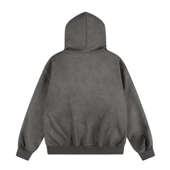 Omirad Graphic Faux-Fur Hooded Zip Jacket