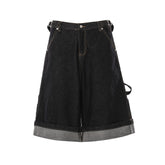 Omirad “Raw Edge Denim Cargo Shorts”