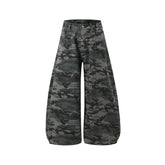 Omirad Camouflage Wide-Leg Jeans