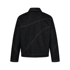 Omirad Curved Seam Denim Jacket