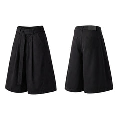 Omirad Belted Wide-Leg Short