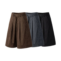 Omirad Belted Wide-Leg Short