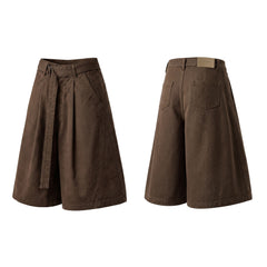 Omirad Belted Wide-Leg Short