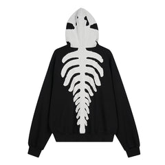 Omirad Skeleton Zip-Up Hoodie