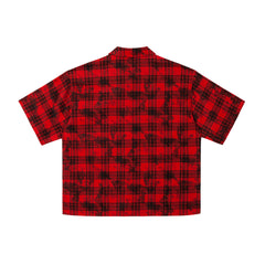 Omirad Punk Plaid Graphic Shirt
