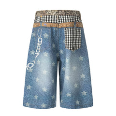 Omirad “Vintage Patchwork Denim Shorts”