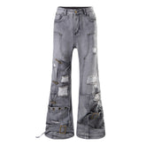 Omirad Distressed Flare Jeans