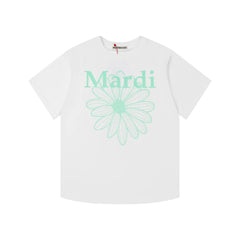 Mardi Daisy Print Summer Casual Cotton Tee Unisex