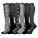 Unisex Compression Sports Socks Moisture Wicking Multi Pack