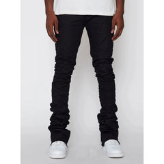 Men's Streetwear Stone Washed Stretch Flared Denim Pants