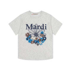 Mardi Daisy Print Summer Casual Cotton Tee Unisex
