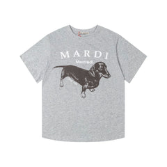 Mardi Dachshund Graphic Summer Casual Cotton Tee Unisex