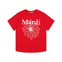 Mardi Daisy Print Summer Casual Cotton Tee Unisex
