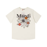 Mardi Daisy Print Summer Casual Cotton Tee Unisex