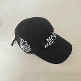 Mardi Letter Print Summer Casual Adjustable Cotton Cap