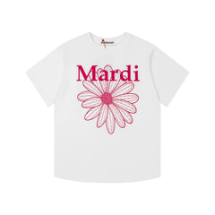 Mardi Daisy Print Summer Casual Cotton Tee Unisex