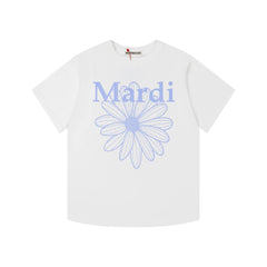 Mardi Daisy Print Summer Casual Cotton Tee Unisex