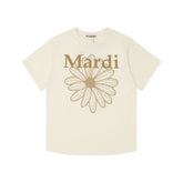 Mardi Daisy Print Summer Casual Cotton Tee Unisex
