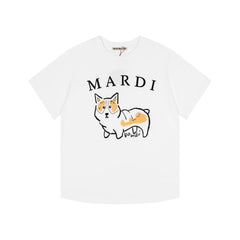 Mardi Dachshund Graphic Summer Casual Cotton Tee Unisex