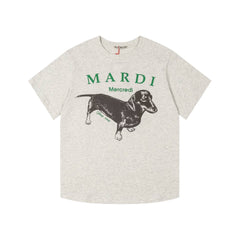 Mardi Dachshund Graphic Summer Casual Cotton Tee Unisex