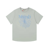 Mardi Embroidered Daisy Flower Summer Cotton Casual Tee