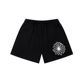 Mardi Flower Print Summer Casual Lounge Cotton Shorts