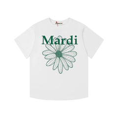 Mardi Daisy Print Summer Casual Cotton Tee Unisex