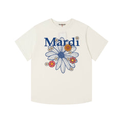 Mardi Daisy Print Summer Casual Cotton Tee Unisex
