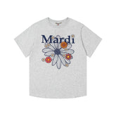 Mardi Daisy Print Summer Casual Cotton Tee Unisex