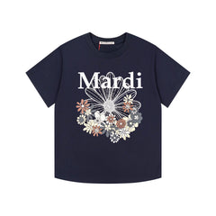 Mardi Daisy Print Summer Casual Cotton Tee Unisex