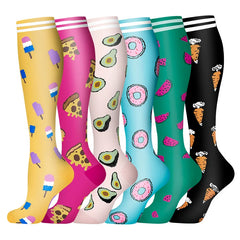Unisex Compression Sports Socks Moisture Wicking Multi Pack