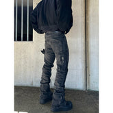 Men's High Street Slim Fit Stretch Black Jeans