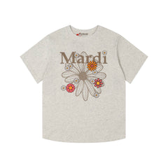 Mardi Daisy Print Summer Casual Cotton Tee Unisex