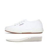 Superga White Canvas Sneakers Hidden Heel Platform Shoes