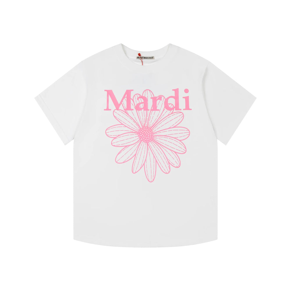 Mardi Daisy Print Summer Casual Cotton Tee Unisex