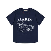 Mardi Dachshund Graphic Summer Casual Cotton Tee Unisex