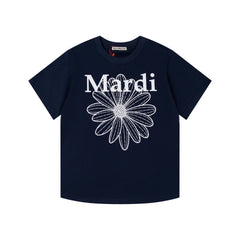 Mardi Daisy Print Summer Casual Cotton Tee Unisex