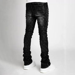 Men's Streetwear Casual Straight Leg Pure Cotton Jeans